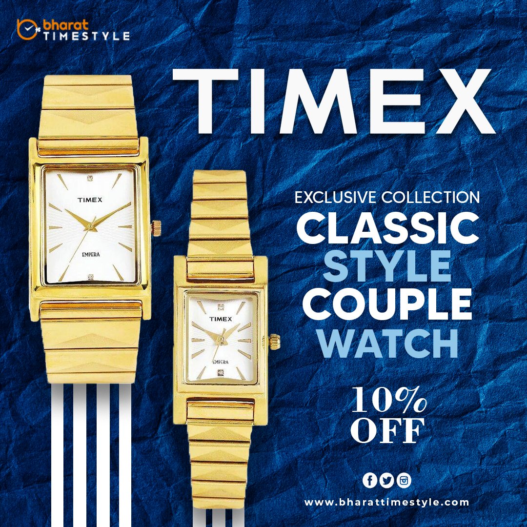 Bharattimestyle's tweet photo. Timex is one of the most reputed brands for watches in India.

Shop from the latest range of luxury, digital, and sports wristwatches for men, and women at Bharat Time style ⌚

#bharattimestyle
#menswear #mensfashion #womenswear #womensfashion #watch #watches #watchcollection https://t.co/tcb9fOIyQe