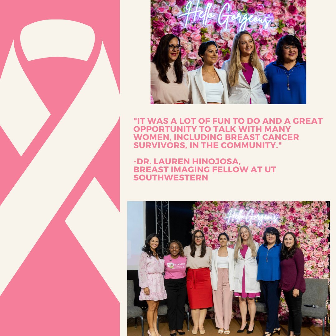 Dr. Lauren Hinojosa served as a medical expert panelist at an event 'Una Platica Entre Amigas' (A Chat Amongst Friends), hosted by the National Breast Cancer Foundation and livestreamed by Univision on 10/8. @DrBasakDogan @Brewington_UTSW #BreastCancerAwareness @natlbreastctr