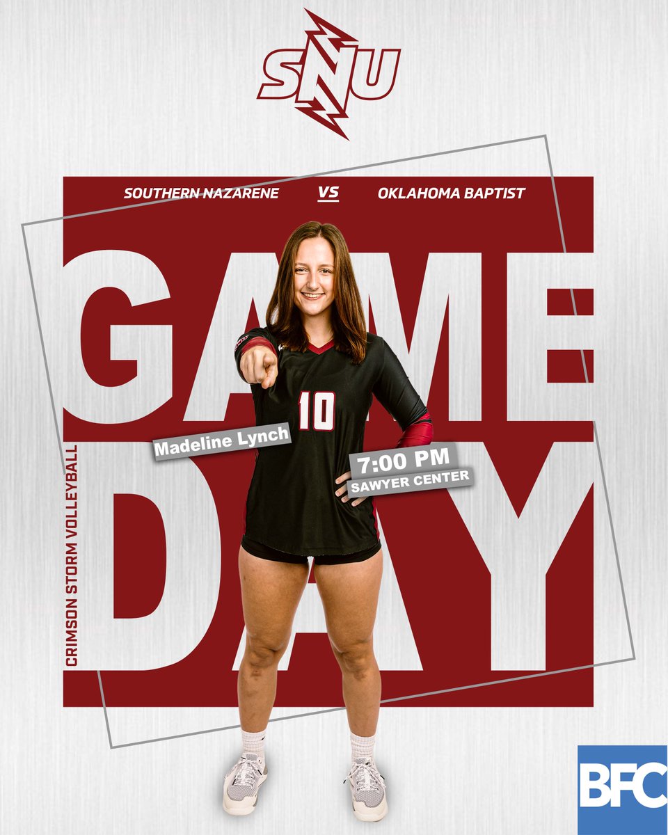 snu_volleyball's tweet photo. We've got a big one tonight for our final home game of the season! Get out to Sawyer and get loud as we take on the Bison!

🆚 Oklahoma Baptist
⏰ 7 PM
📍 Sawyer Center
🎟 https://t.co/spwVCPhHu4
📊 https://t.co/aUECnOBHQh
🎥 https://t.co/ChBwTcSlAc

#BoltsUp⚡️ | @madelinerlynch https://t.co/xfVOBuhxit