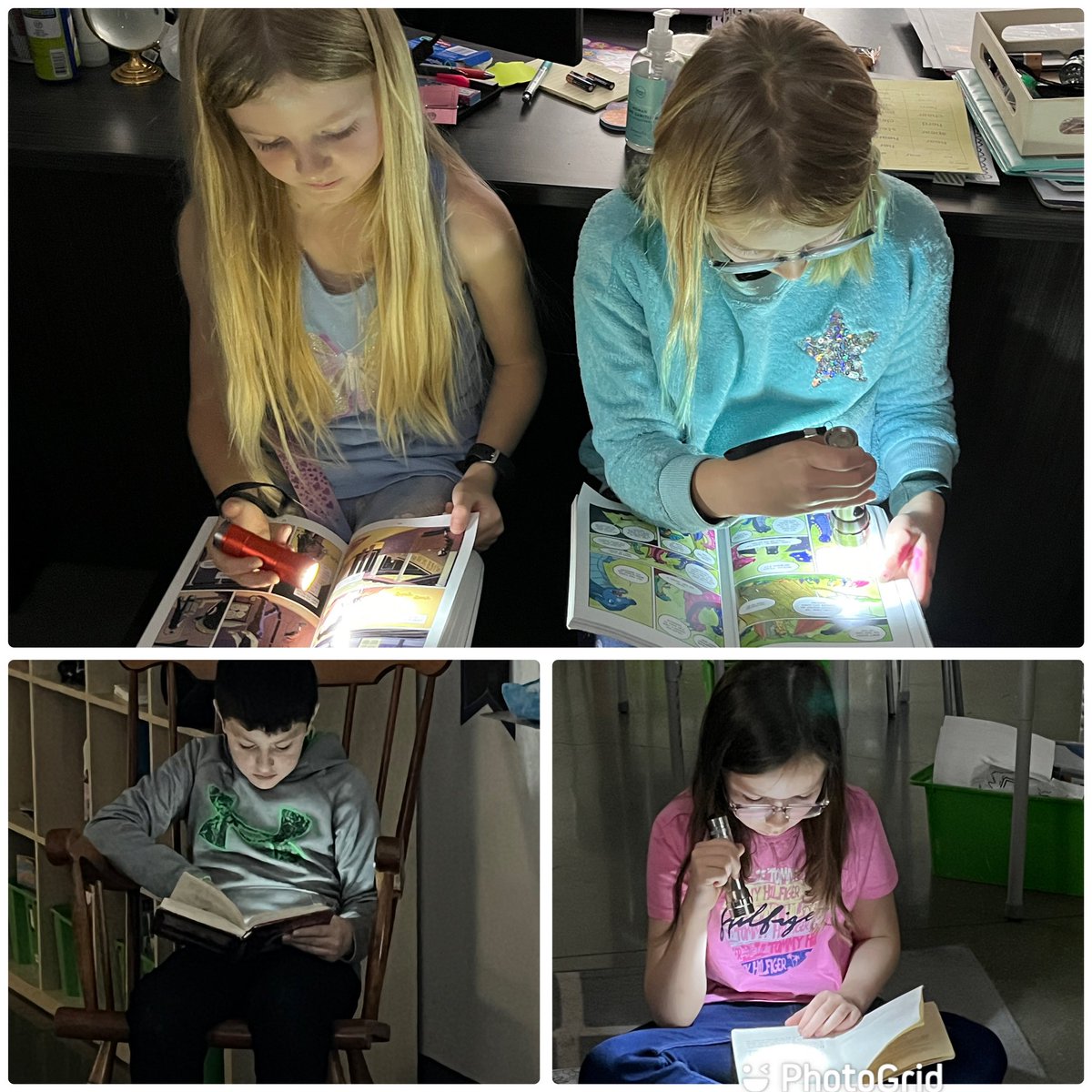 The very best remedy for the morning-after-Halloween feeling is Flashlight Reading. 🥰 #literacy <a href="/IRIC_WC/">IRIC</a>