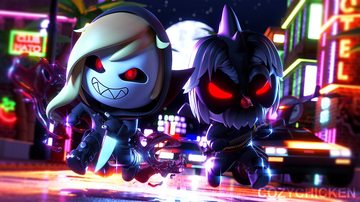 I had the honor to be part of <a href="/MichiMyers/">MichiMyers</a> Artober contest under the theme of her character; "MurderMichi"
Congrats to all the winners and contestants who were part of this beautiful contest! 🔨🐔🔪🍅

Characters and environment were modeled in #Blender3d and rendered in Cycles.