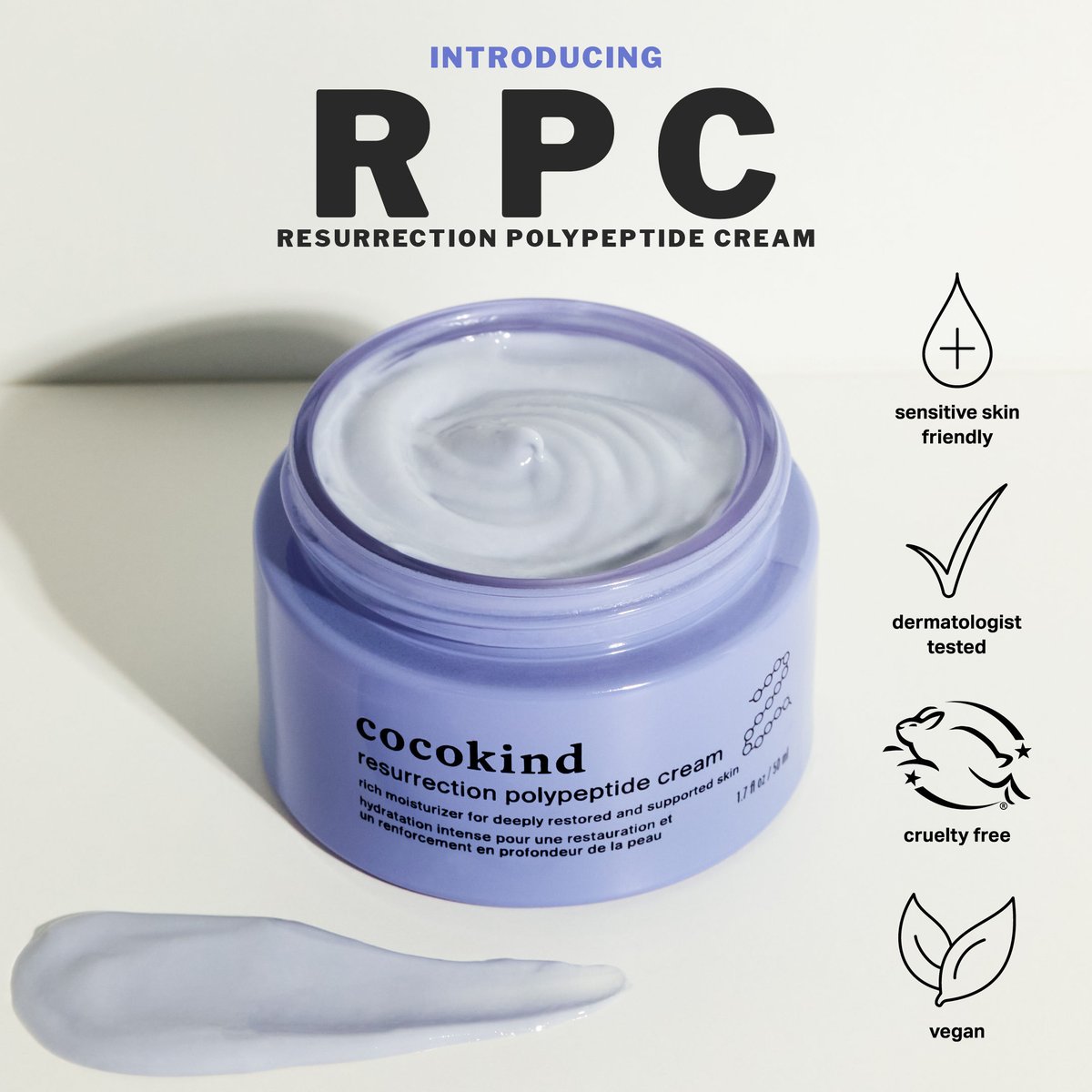 Say hello to our new resurrection polypeptide cream! With just one swipe you’ll *instantly* notice brighter, supple, more hydrated skin. Over time, RPC will train your skin to appear smoother and become more resilient. Shop now for $27
cocokind.com/products/resur…