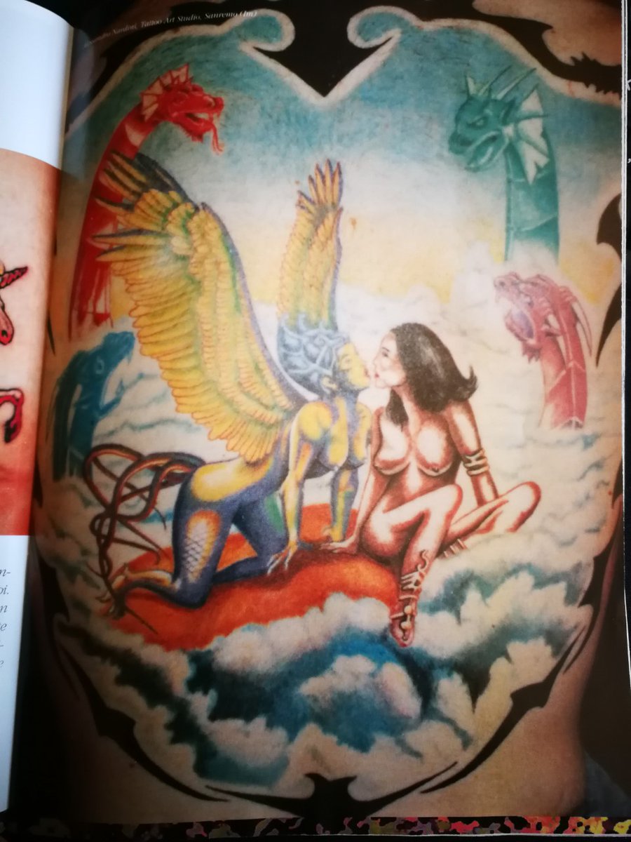 ViolaFabio2's tweet image. questo è il mio tatuaggio integrale sulla schiena appena era stato fatto negli anni 90. vintage tattoo!!!!