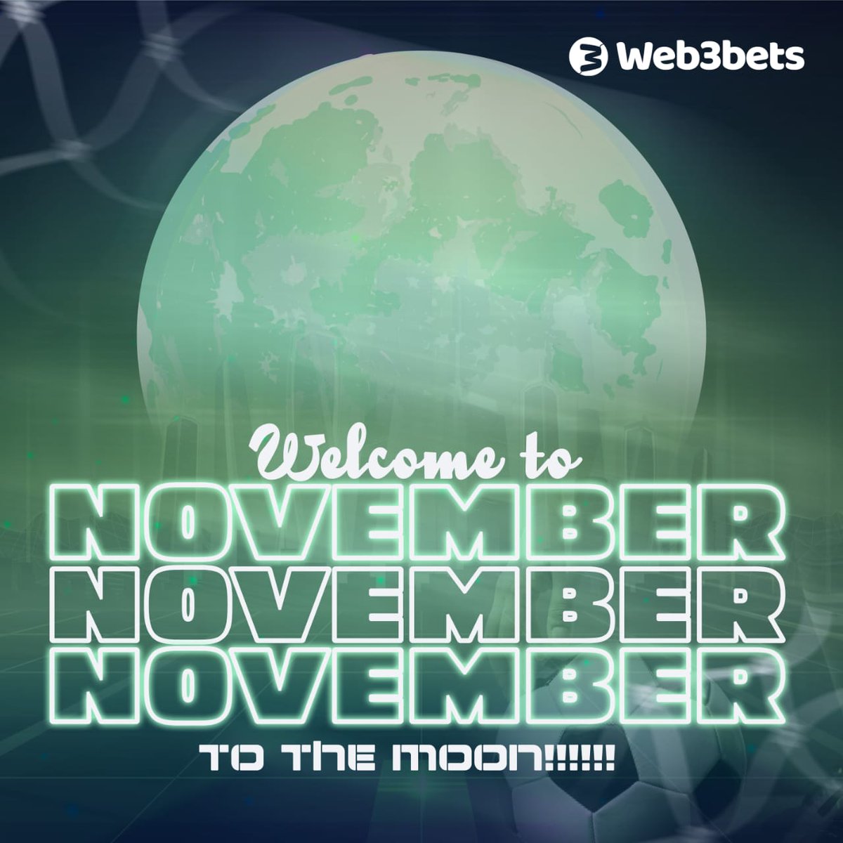 Web3Bets's tweet photo. Dear Betizens!

November is here with us, Web3Bets Ecosystem is working round the clock to take us all to the moon...

November is not left out. We are making progress guys...

Buckle up! We head to the Moon, Soon.🚀

#Web3Bets #web3 #Crypto #betizens #BNB #november #paribet https://t.co/MMgJmDJzvX