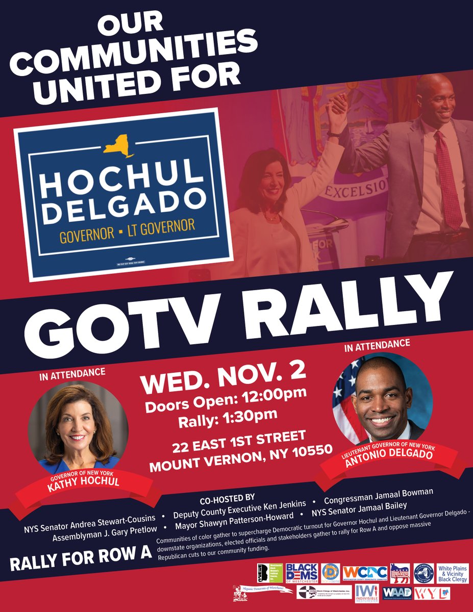 NoSurrenderNY's tweet photo. TOMORROW in Mount Vernon. All hands on deck. https://t.co/UCZ8h7OfJh