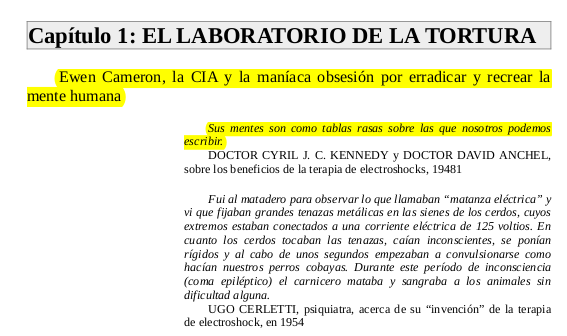 MartinezMolinaM's tweet photo. (4/5) creada en laboratorios de la #CIA en su maníaca obsesión por erradicar y recrear la #MenteHumana.
🔎 Por ejemplo: Doctores sobre los beneficios de la terapia de #Electroshocks, decían: "Sus mentes son como tablas rasas sobre las que nosotros podemos
escribir". 😵💫 ⤵️ https://t.co/Ht6x9v3oca