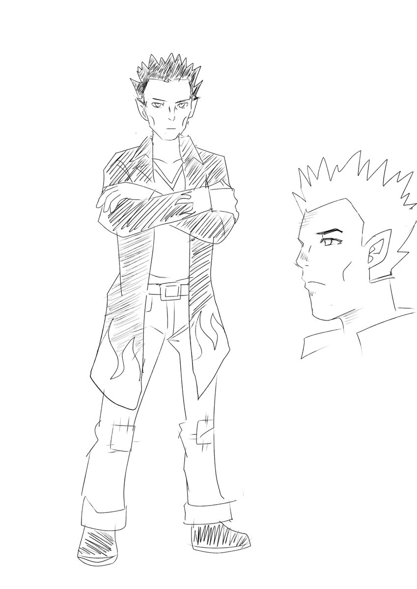 Concept art of Jesser a new character to join LoG check him out on my free post on Patreon!! #conceptart #anime #manga #anitwt #log #bleedthroughcomics #comics #artwork #art