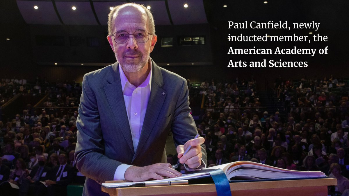 IowaStateUNews's tweet photo. Paul Canfield of Iowa State and the @AmesNatLab  earlier this fall signed the Book of Members at an Induction Ceremony for the @americanacad.

Canfield is a physicist who designs and discovers new materials and properties.

🖥️https://t.co/TgU40kWs6y
📰https://t.co/gvoVZBcVyz https://t.co/pF6YafdAHF