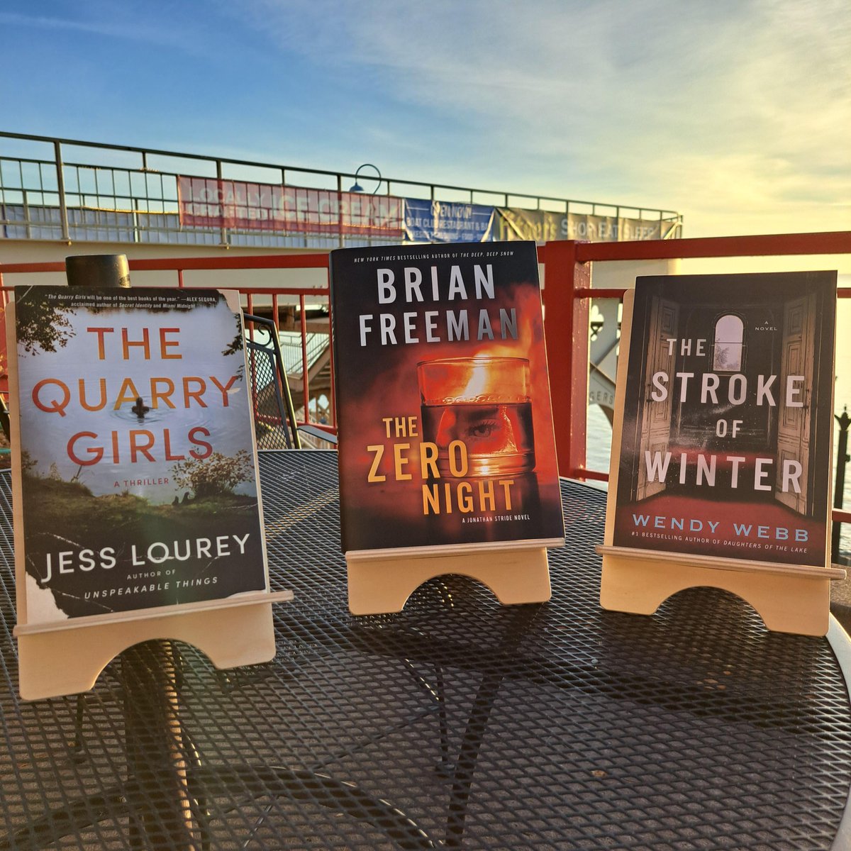 And last, but not least for our Features (we could feature everything, but we'll still be typing posts NEXT Tuesday) are the new books from three of our favorite #localauthors. @jesslourey @bfreemanbooks @wendywebbauthor all have new books out today! We can't wait! #indiesfirst