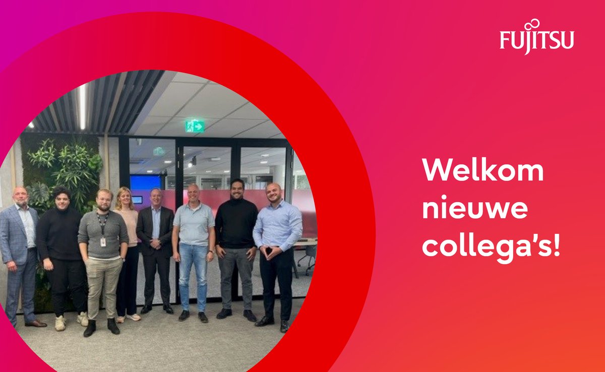 Vandaag hebben we weer een leuke groep nieuwe collega’s mogen verwelkomen. Veel plezier bij Fujitsu! #ProudToBeFujitsu