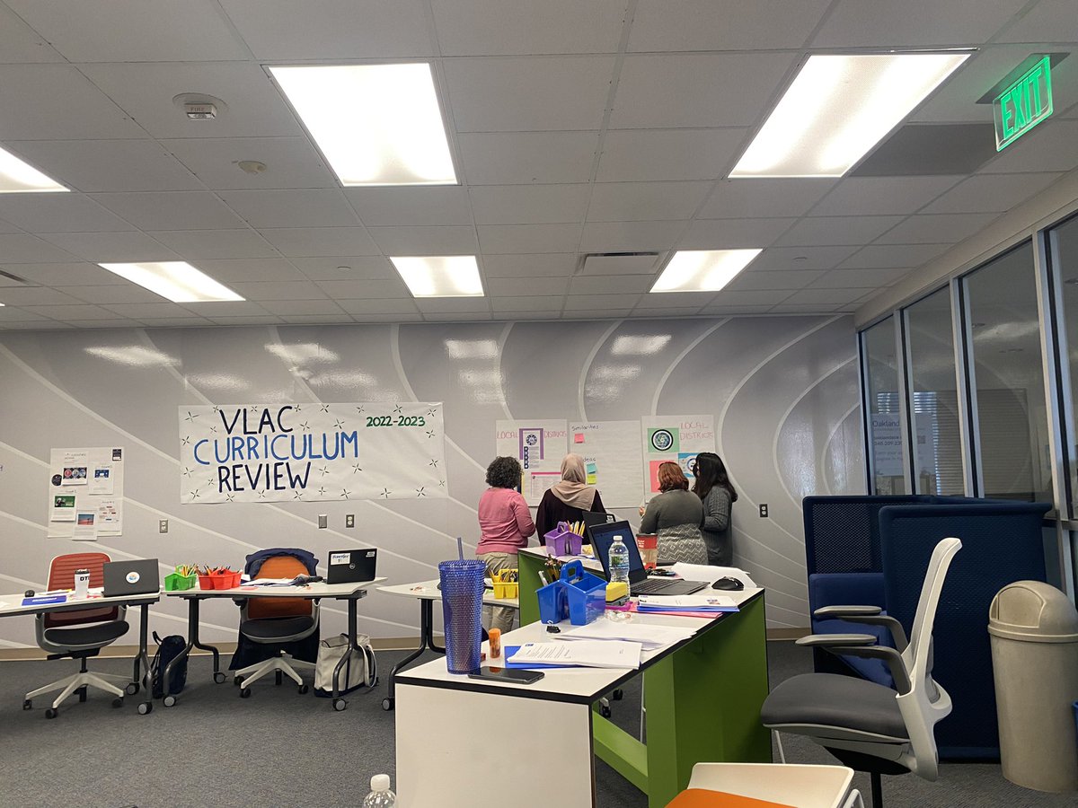 AmandaMcKay9's tweet photo. Launch of VLAC Curriculum Review. How might we offer curriculum options that reflect the values of @OaklandSchools, Student Services, and our stakeholders? Excited for the journey! https://t.co/GTZudKAsY9