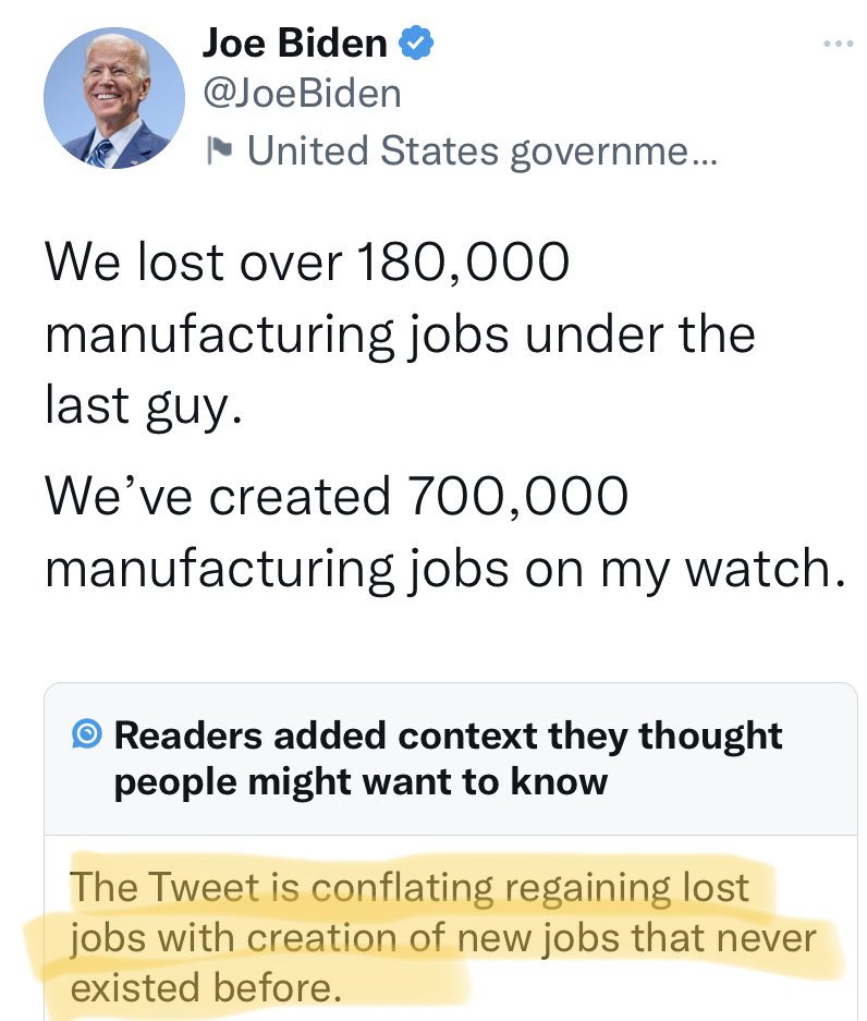 DrEliDavid's tweet photo. How the tide turns... Now Biden is getting fact-checked by Twitter 🤡
_ https://t.co/wTBaNU0a62