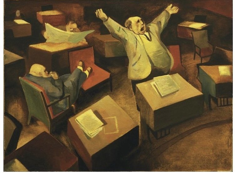 gropperart's tweet photo. 20th century art as relevant today as when created,  beginning in the 1920’s. Online exhibition begins today @HeliclineArt @robertasmithnyt @jerrysaltz @wsjnoted @hyperallergic @artnews @TamimentLibrary  #inflation #FreeSpeech #Politics #HumanRights https://t.co/z51bW4KxsL