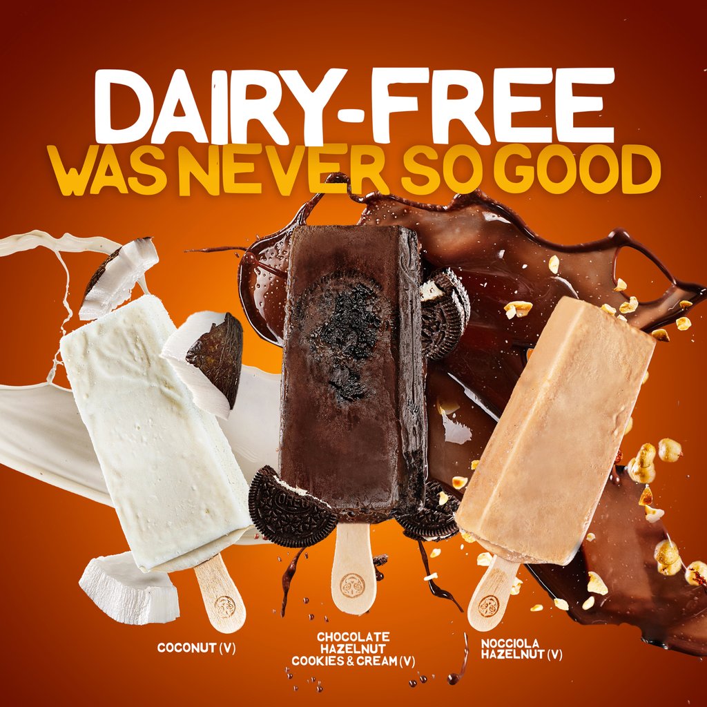 Happy World Vegan Day 🌱

Stop by any of our locations to enjoy our vegan pops! 

Coconut, Hazelnut, Chocolate Hazelnut Cookies &amp; Cream, take your pick. Eat them as they are or dip it &amp; top it in your favorite dippings &amp; toppings 😋