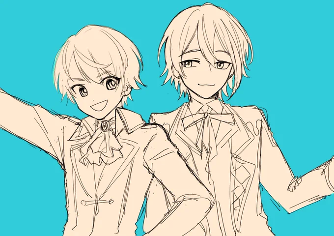 司くんと類くん落書き。 