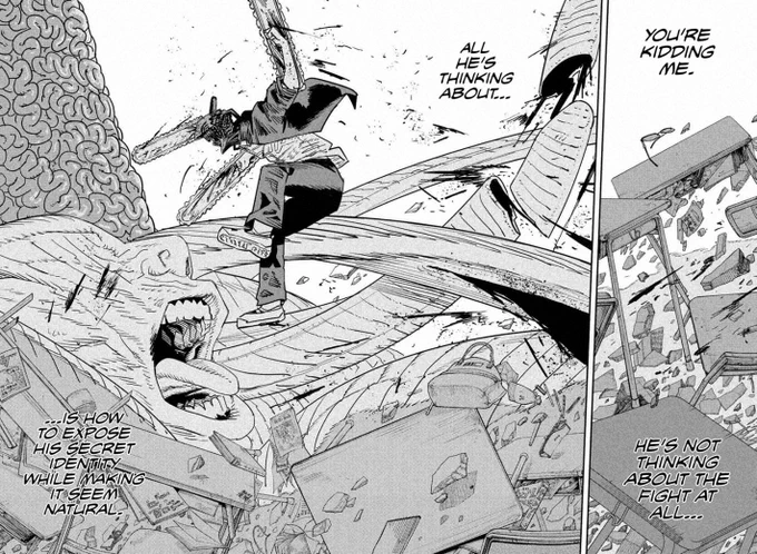 denji's empty brain saved his ass i love him so much 