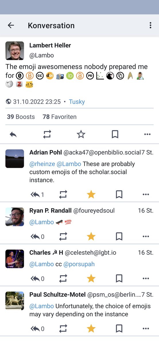 So obviously, fediverse is an echo chamber, which lacks features, and where you only have so much response. Or at least, it will take ages for you to get similar response. 🤪😂😭
For the good stuff, from now on follow me at scholar.social/@Lambo