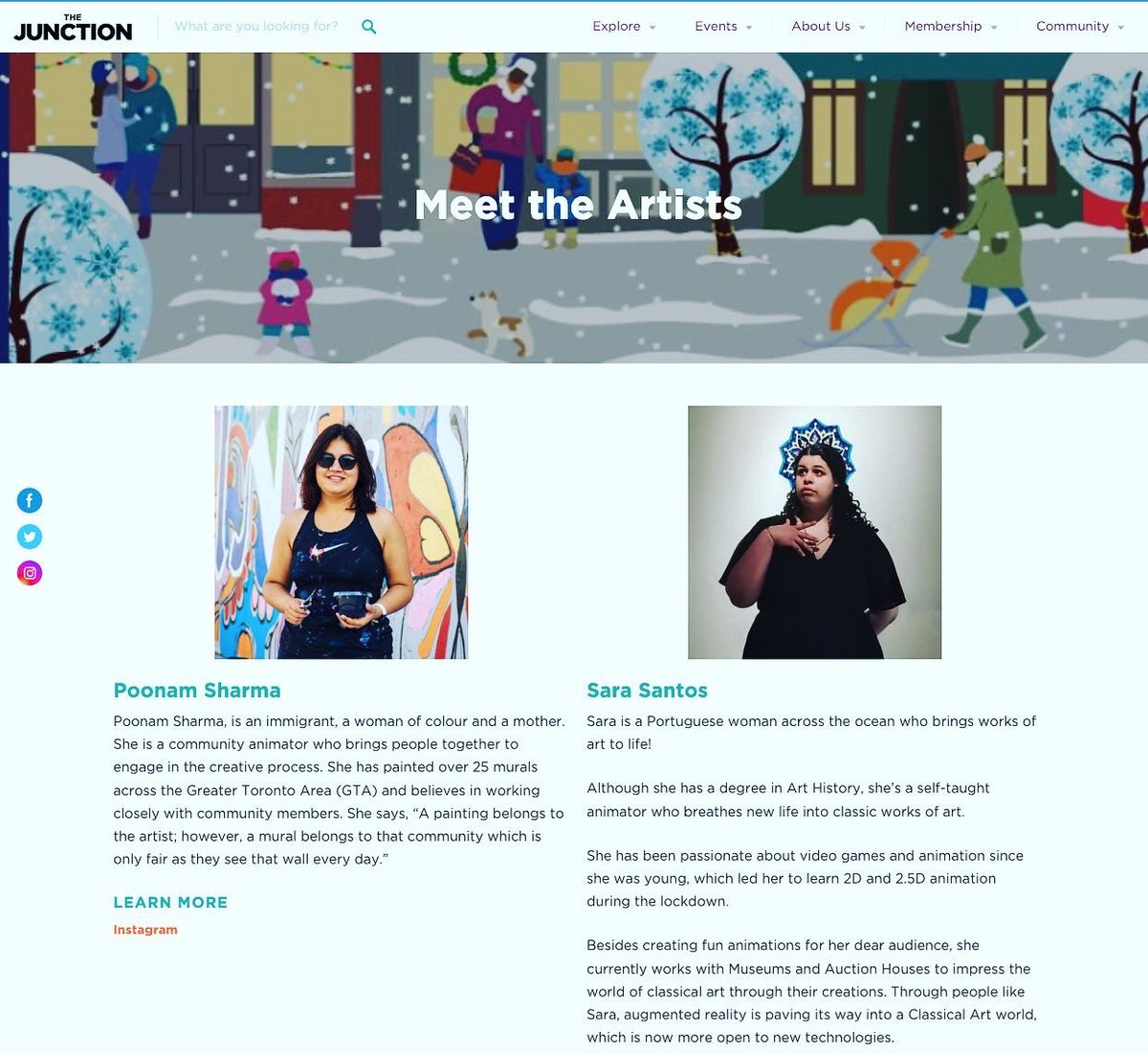 RangRiva's tweet photo. #windowwonderlandto award winning immersion urban art crawl. I have been fortunate to be selected for but TWO Murals. It’s great learning experience to work with wonderful artist animators @mawrshaw_art @the_art_alive_sara_santos #thejunctionto @torontojunction @articulations_to https://t.co/ZiDL37Cdqa