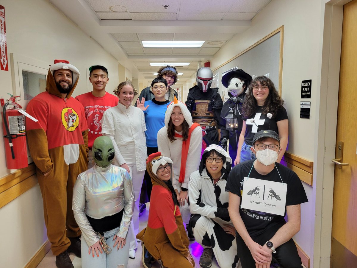 CUChemunity's tweet photo. Thank you to everyone who joined us for the Halloween party! Special congrats to the costume contest winners. 🐿️🖖🏼💫 https://t.co/NthY9QToVy