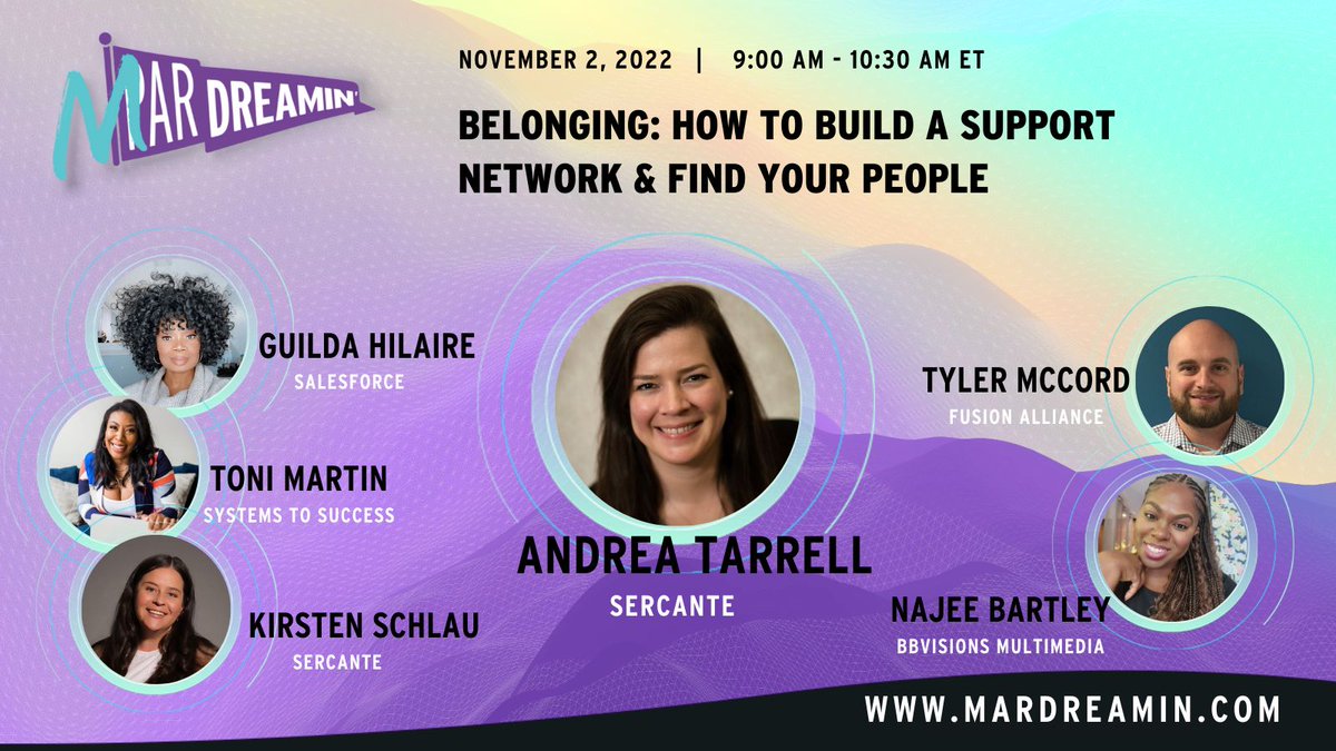 Guilda Hilaire (@justguilda) on Twitter photo 🚗🚦Beep beep! Coming through🚦🚗
Epic list of speakers at <a href="/MarDreamin/">MarDreamin</a>. Super excited to see these marketers & many others the next 3 days 🤩
@BenLaMothe
@BillFetter
<a href="/TonyZupancic/">Tony Zupancic</a>
<a href="/chriszullo/">Chris Zullo</a>
<a href="/jenkazin/">Jen Kazin</a>
<a href="/jennamolby/">Jenna Molby</a>
<a href="/JenTalkTech2Me/">Jennifer Lynn Schneider (she/her)</a>
<a href="/iammarcosduran/">Marcos Duran</a>
<a href="/creuzerm/">Mike Creuzer</a>
<a href="/NatashaMrtn/">Natasha Martin</a> 🚗🚦Beep beep! Coming through🚦🚗
Epic list of speakers at <a href="/MarDreamin/">MarDreamin</a>. Super excited to see these marketers & many others the next 3 days 🤩
@BenLaMothe
@BillFetter
<a href="/TonyZupancic/">Tony Zupancic</a>
<a href="/chriszullo/">Chris Zullo</a>
<a href="/jenkazin/">Jen Kazin</a>
<a href="/jennamolby/">Jenna Molby</a>
<a href="/JenTalkTech2Me/">Jennifer Lynn Schneider (she/her)</a>
<a href="/iammarcosduran/">Marcos Duran</a>
<a href="/creuzerm/">Mike Creuzer</a>
<a href="/NatashaMrtn/">Natasha Martin</a>