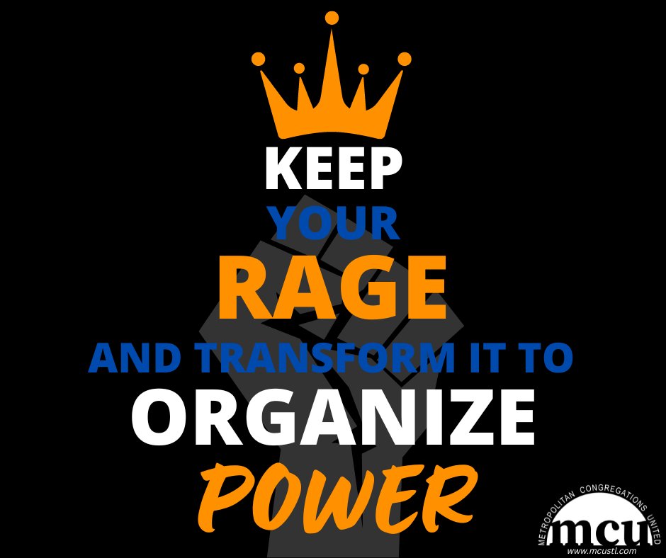 MCUStLouis's tweet photo. RAGE can be POWERFUL if TRANSFORMED into #ORGANIZINGPOWER ✊🏽
Learn how to #transformyourrage into a catalyst for justice by investing in your growth as a #leader with MCU. Talk to your neighbors to #VOTEOURVOICESANDVALUES this #November8th! REGISTER: https://t.co/heuJlhYbQV https://t.co/5l8zg5jIP0