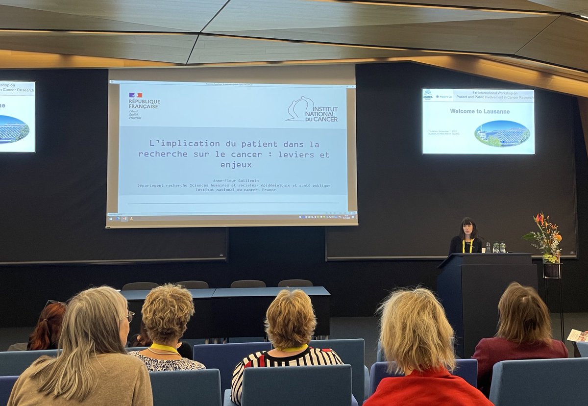 andreloops's tweet photo. 1/ In the last keynote session, Anne-Fleur Guillemin gives us a tour of the work done by @institut_cancer using #PPI #patlab @iufrs https://t.co/eqEUOvjX9O