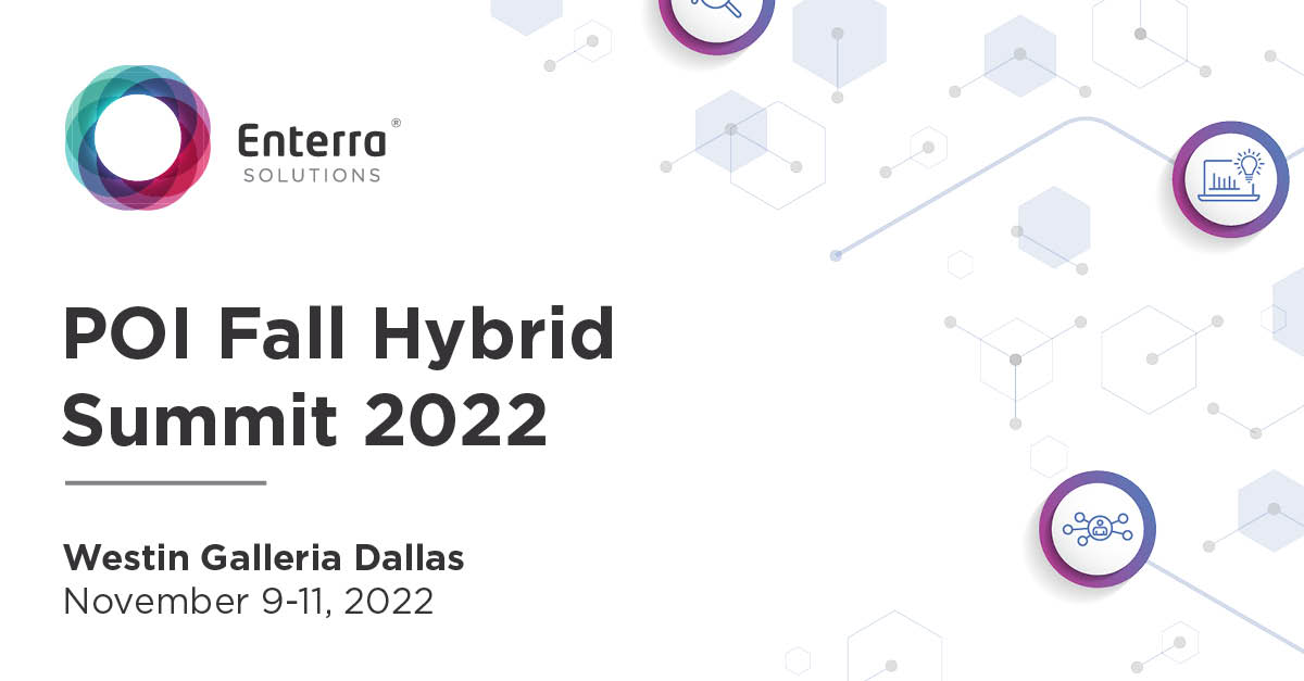 Join me at POI’s Fall Summit in Dallas November 9-11! Enterra will be hosting events throughout the week to discuss the latest trends in Enterprise Planning and Revenue Growth. Full schedule is available here: bit.ly/POI_Fall2022_D…