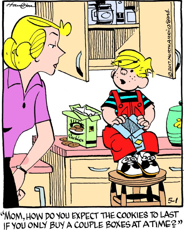 Bonesdrawstuff's tweet image. Love the different between the US and UK Dennis the Menace.
