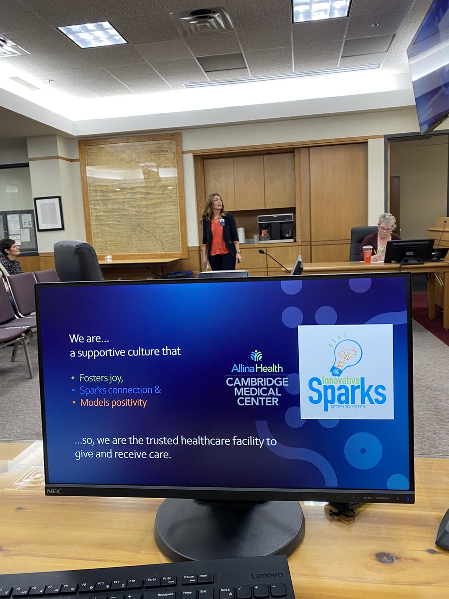 Powerful and moving presentation from <a href="/AllinaHealth/">Allina Health</a> on the positive change the <a href="/CountyIsanti/">Isanti County</a> Happiness Advantage has had for staff and patients. #thankful for this #partnership #happiestcounty <a href="/orangefrogpond4/">Andrew Greatrex - Leap Forward</a> <a href="/DevinCHughes/">Devin C. Hughes</a>