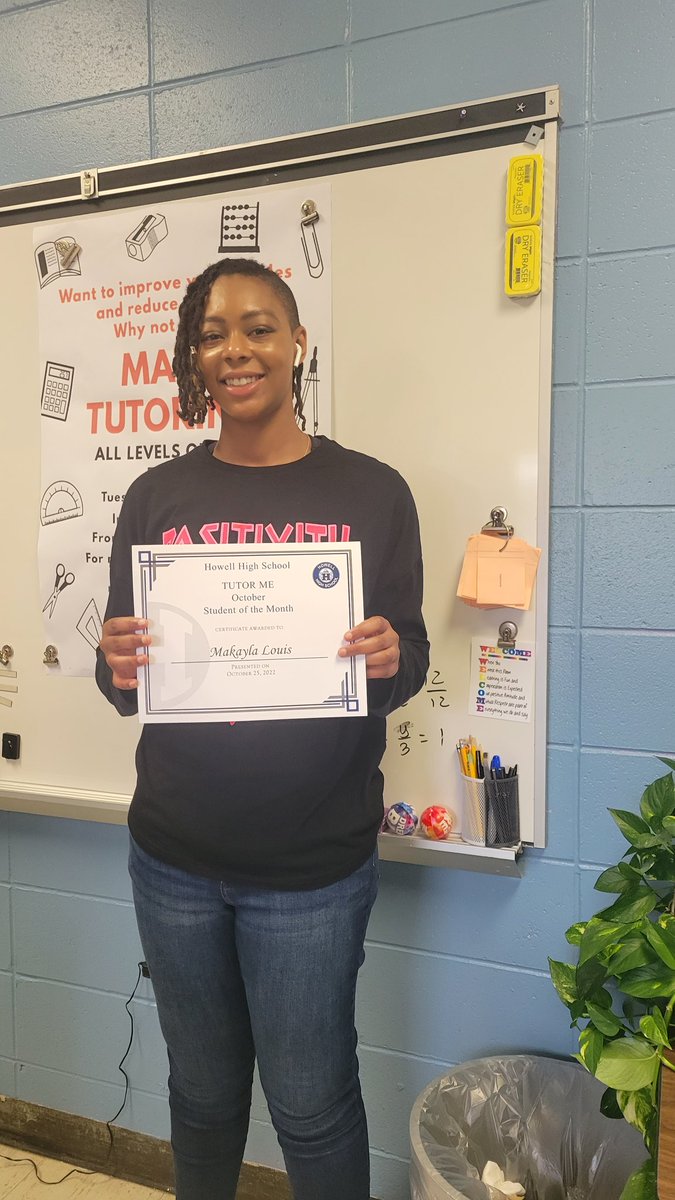 Huge shout out to Makayla Louis, the October Tutor Me Student of the Month.  Makayla logged 8 hours of additional studying for Pre-Calculus!