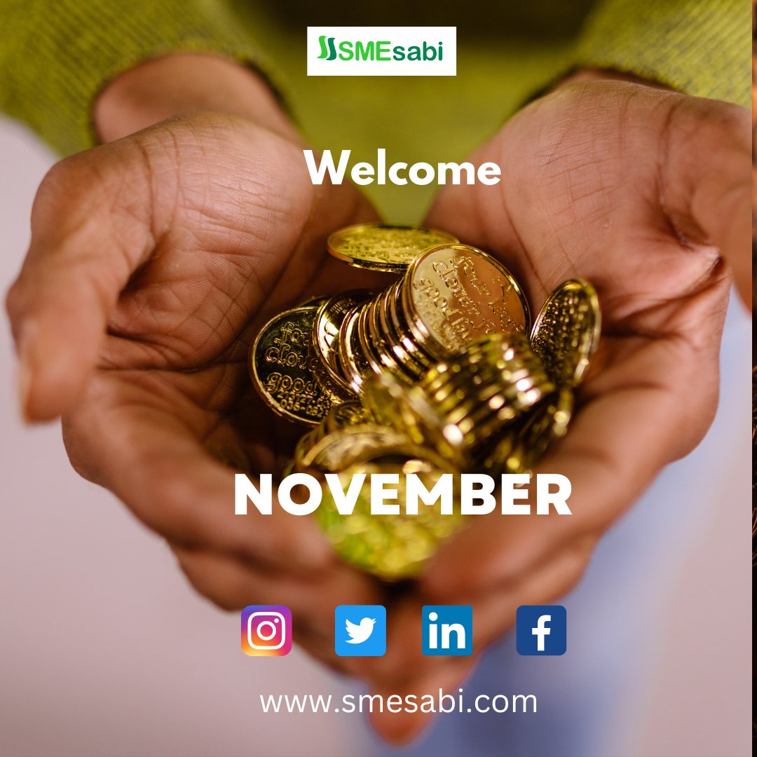 SMEsabiNG's tweet photo. Welcome to the month of November!
https://t.co/svVsz3geib
#novembertoremember
#financialLiteracy
#Entrepreneurship
#isabiam https://t.co/DX2UseyX9b