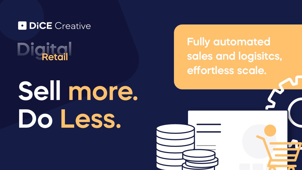 dicecreative's tweet photo. Be ready for rapid growth by automating logistics and integrating with partners. Effortlessly scale, delivering a finely tuned customer experience. Systemise your shopping platform to sell more – and do less. 

#digital #retail #ecommerce #shopify #automation #design #sales https://t.co/ZEwdIbTwiG