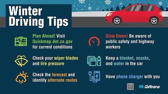 ❄️MOTORIST ALERT❄️ Plan on traveling on I-5 through the Tejon Pass this week? @NWSLosAngeles latest weather projection calls for the possibility of snow on Thursday morning! Plan your trip by following our tips 👇and the forecast. Drive safely!