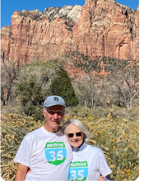 rethink35's tweet photo. Two Rethink35 supporters have been spotted in the wild at Zion National Park!

Thanks to Miriam for the tip. 😀 https://t.co/YrbGfHCb5H