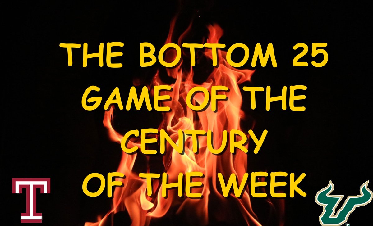 TomFornelli's tweet photo. #Bottom25: It's a bittersweet week in The #Bottom25, as we say goodbye to one of our oldest and most loyal friends, but still get excited for a The Game of the Century of the Week between No. 6 USF and NO. 13 Temple.
https://t.co/aSxBpOCPAP https://t.co/II5TYgbIy1