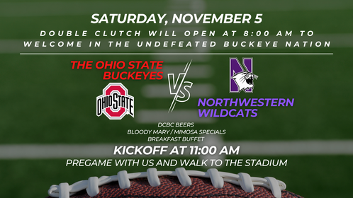 ChiOSUAlumni's tweet image. How about a pre-game? Come get some breakfast at Double Clutch the morning of the Northwestern game!