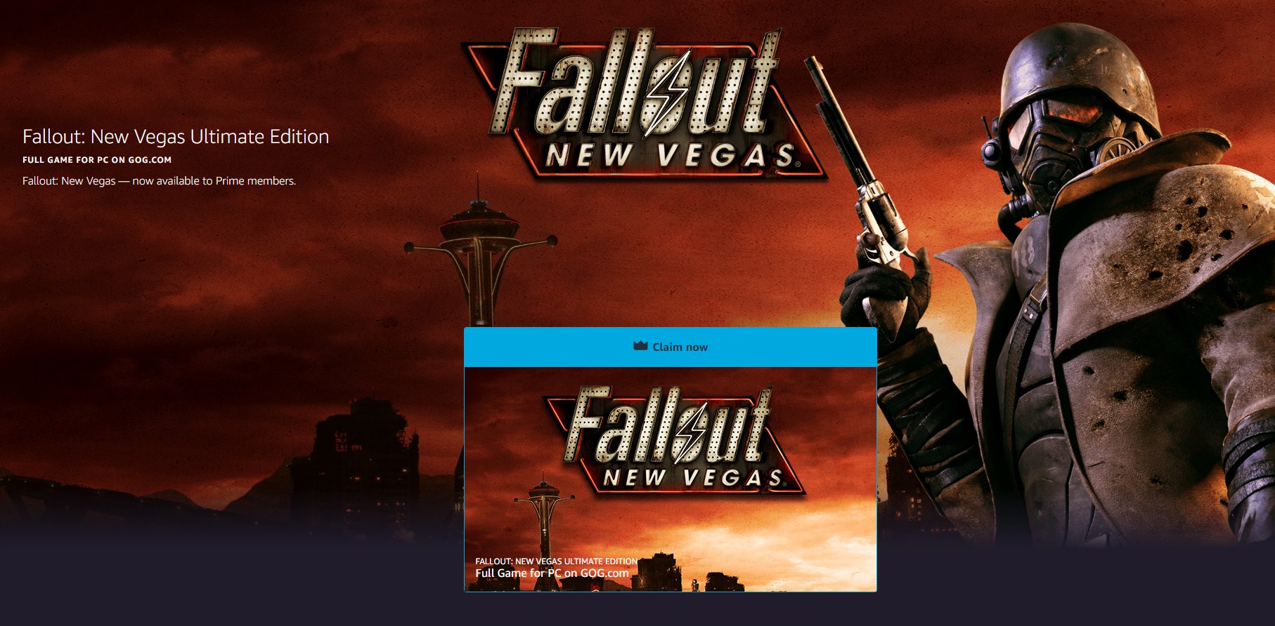 Fallout: New Vegas - Ultimate Edition is currently free on the