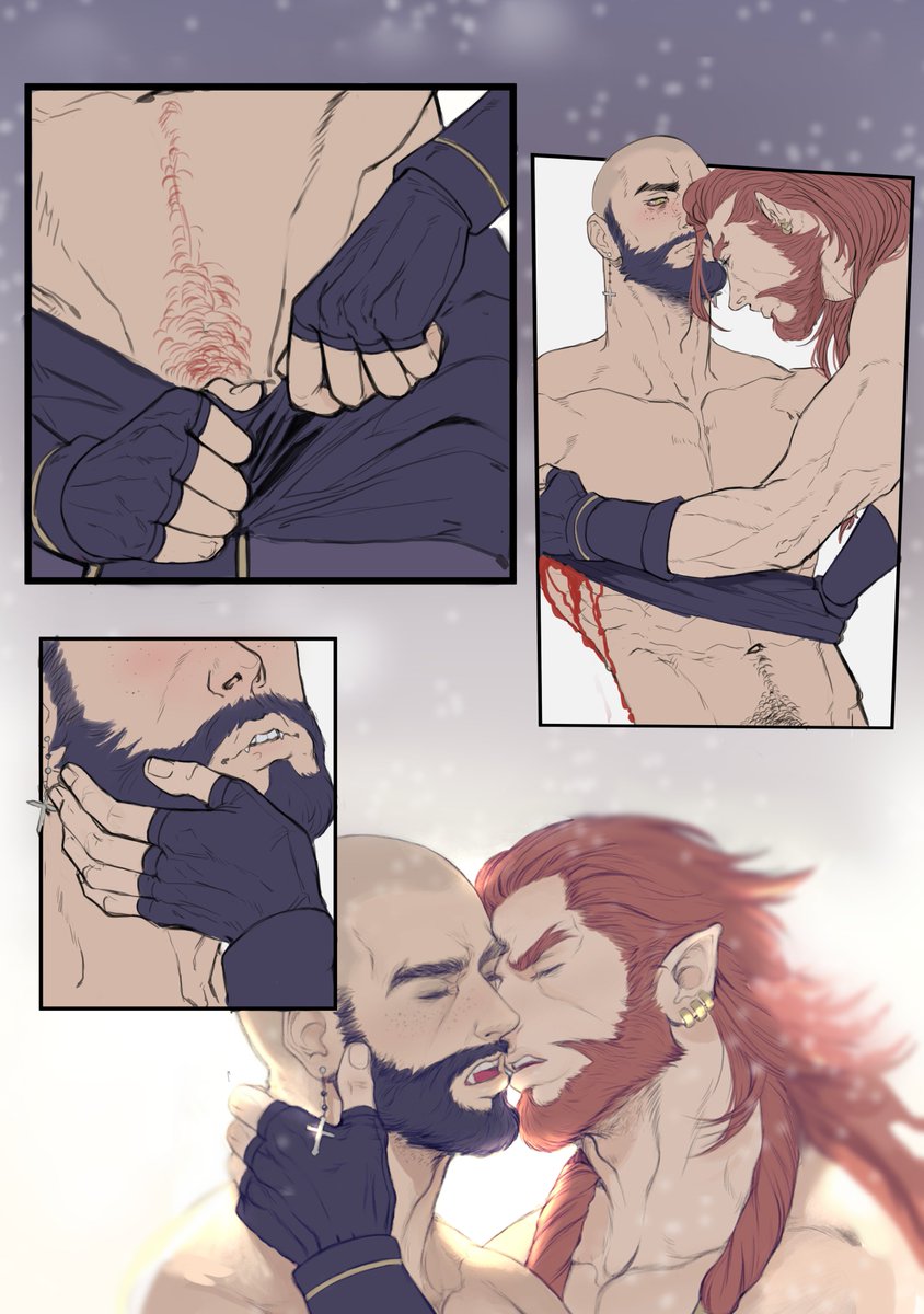 Vampire and wolf 

#yaoi #rolplay #originalcharacter  #originalart  #baraartist