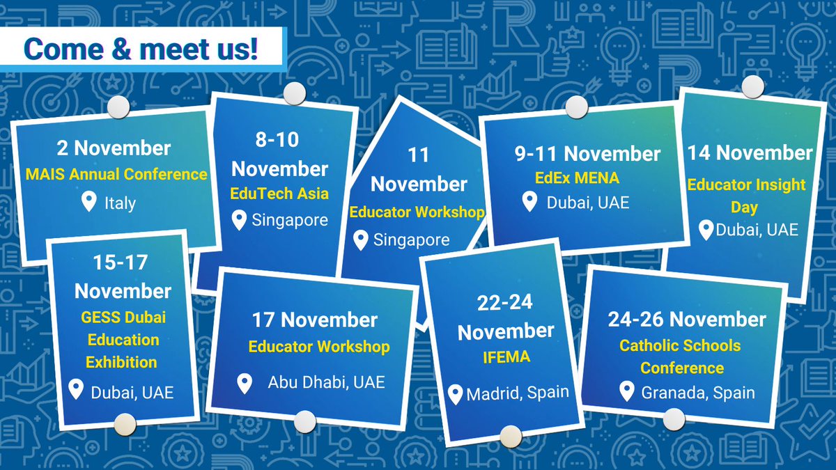 November is finally here, and we are so excited about the upcoming events! It’s time to get connected! 🌟 

Wherever you are in the world, come and meet us to learn about our award-winning solutions!