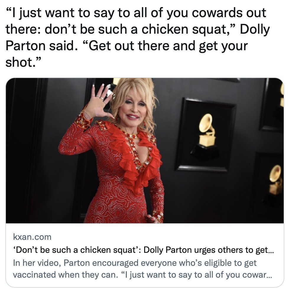 Read more about the article You still stand by this @DollyParton ?