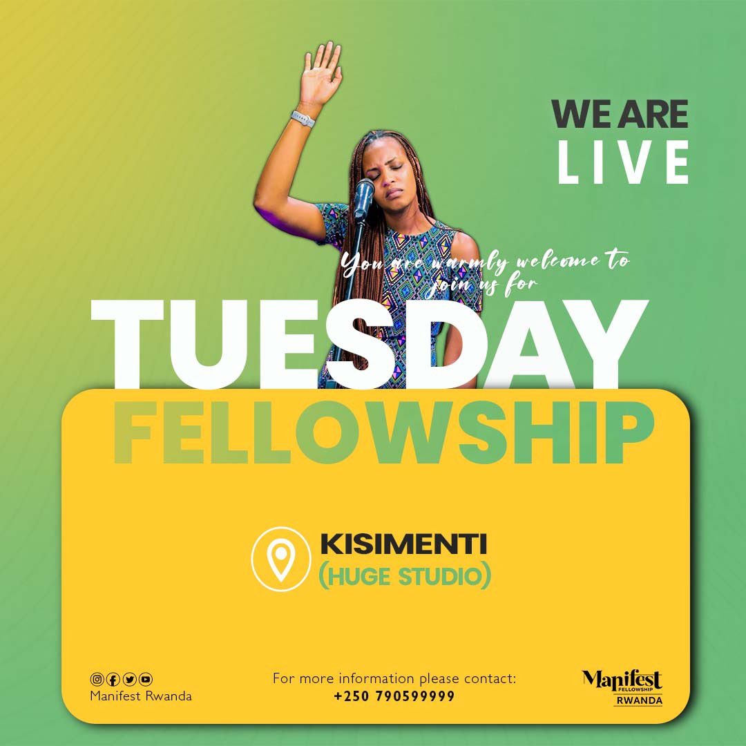 LGeneration20's tweet photo. ๐ WE ARE LIVE! ๐
๐Venue: KISIMENTI(HUGE STUDIO)
For more information/Directions call or whatsapp: +250790599999
#ManifestRwanda
#Bring5 https://t.co/PFH8AQ04Tv