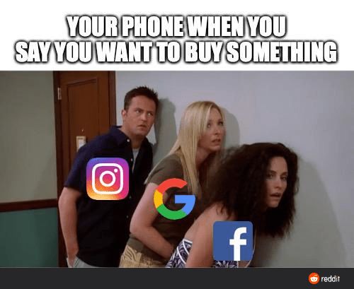 factoreal_ofc's tweet photo. When your phone has better listening skills than you.

#factoreal #memeoftheday #google #facebook #socialmedia #amazon #instagram #marketing #tech #saas https://t.co/ZzsOWVCeY7