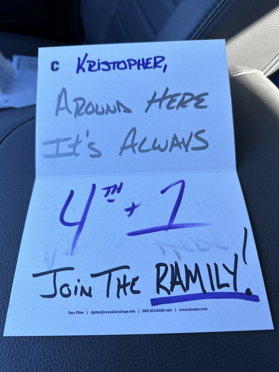 mitterhansonof1's tweet photo. I appreciate all the love @CornellRamsFB @pifedog_nation @coachkaltenmark #RAMILY https://t.co/54BnT7TLY1