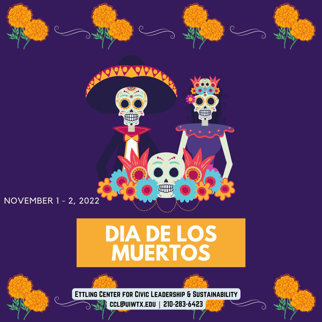uiweccl's tweet photo. The Day of the Dead (el Día de los Muertos), is a Mexican holiday where families welcome back the souls of their deceased relatives for a brief reunion that includes food, drink and celebration.

Source: https://t.co/JWUme5iWaP https://t.co/DpKfkQEa7o