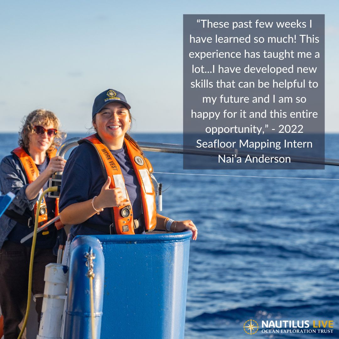 Ocean Exploration Trust is now accepting applications for #students and #educators to participate in the 2023 #NautilusExplorationProgram with paid science and engineering #internships and #sciencecommunication fellowships. Apply before Dec 31: nautiluslive.org/education