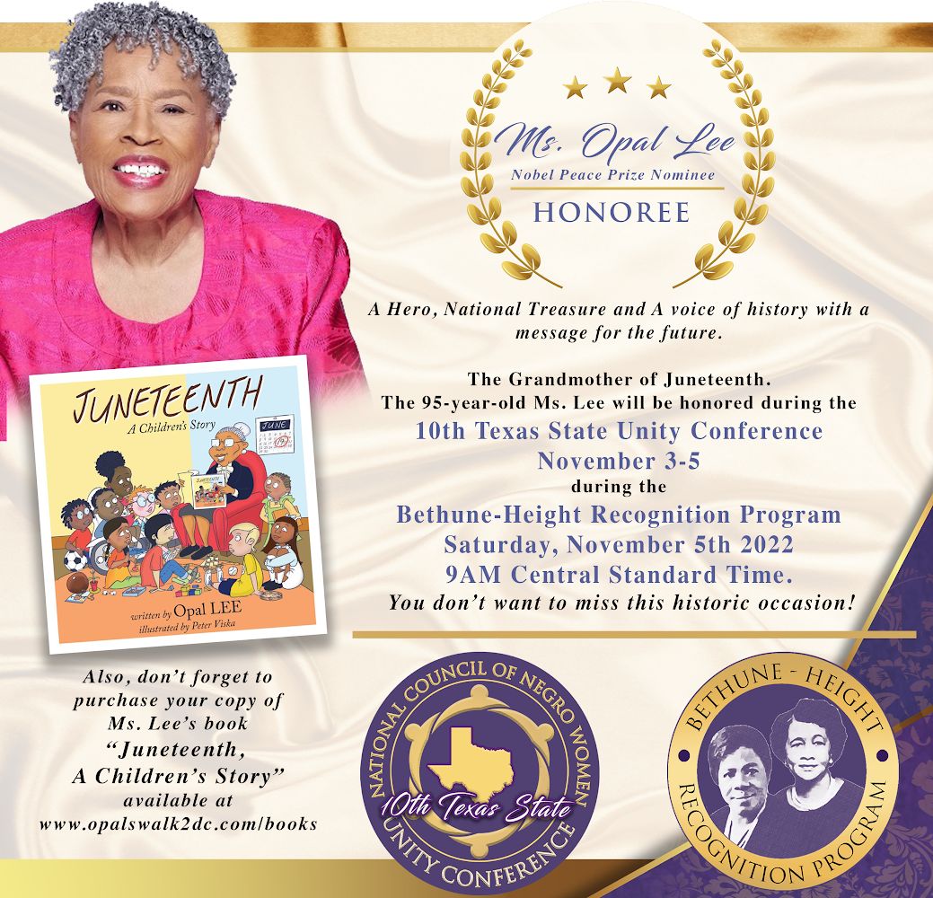 therealopallee's tweet image. I am extremely excited about this one. Thank you Bethune-Height Recognition Program for this recognition and for seeing me as a Hero and National Treasure worthy of being an Honoree at the 10th Texas State Unity Conference. 
.
.
#unityconference #bethuneheight #opallee