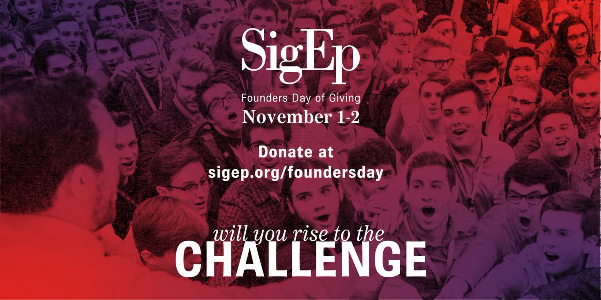 chaddacus's tweet image. Let&apos;s get @MissStateSigEp in the Top 25! I’m joining thousands of SigEps in giving today to the SigEp Foundation to provide opportunities for our 12,000 brothers in college. You can see the scoreboard and give now at give.sigep.org/team/457390
#SigEpFoundersDayofGiving
