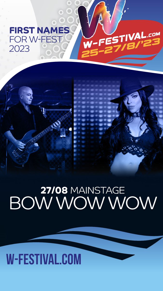 Aug 27 2023 on the Main Stage at the W Festival in Ostend Belgium! 
Including original and founding members #davebarbarossa and #leighgorman joining lead singer #damemadelyn
Along with #midgeure and #nena
The Batcave stage #wheninromeii 
Tickets w-festival.com

#wfest23