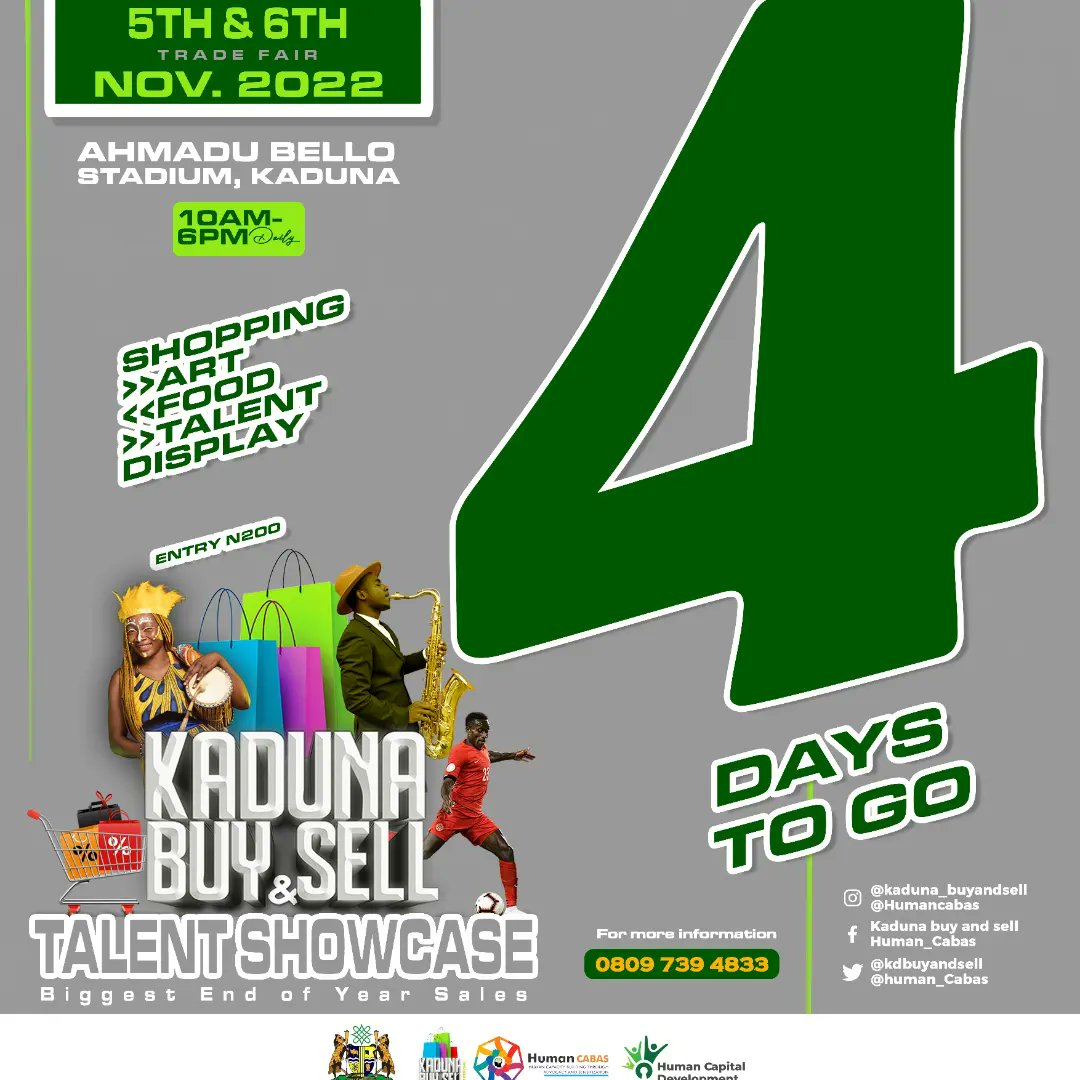 Yusrah_collect's tweet photo. Pleased to announce to y'all that Yusrah's collection would be live @ the kaduna buy and sell on the 5th Sat and 6th sun of November from 10am to 6pm at the Ahmadu Bello Stadium,Kaduna. Please do us a favor by comin around to stop and shop with us. Tell a friend to tell a friend https://t.co/lZBgXqNllj