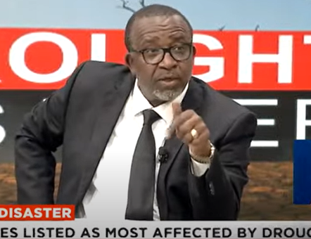 ItsNjue_1's tweet photo. Madam CS and her colleague Mithika Linturi struggling to explain very basic issues. These Ruto's CSs should stay away from TV interviews until they at least  grasp their respective ministries' functions. https://t.co/XLy7NRHZxu